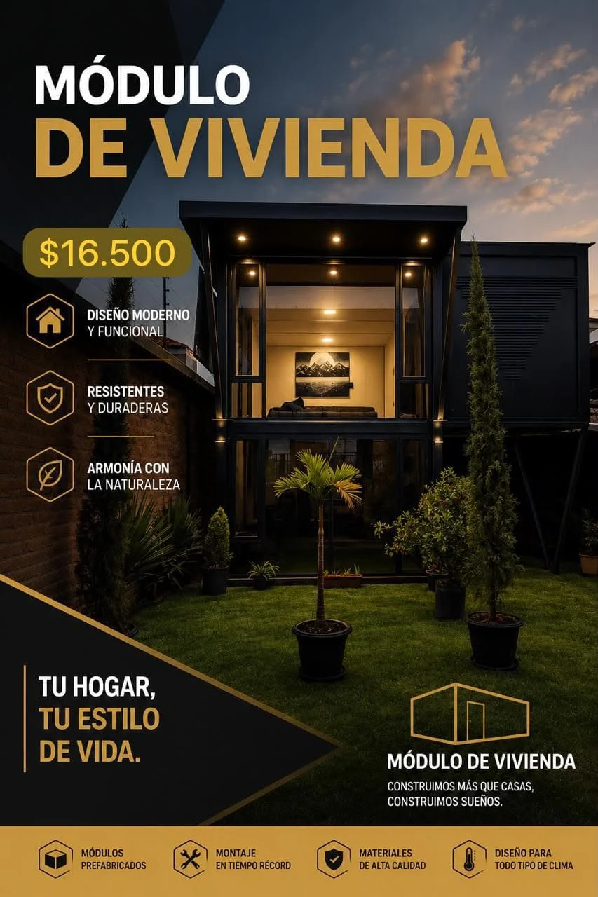 CASA MODULAR URBANA – MODELO URBAN BLACK